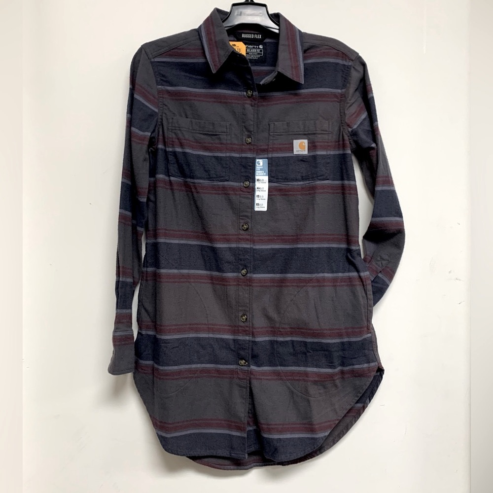 Carhartt Women’s relaxed fit midweight flannel tunic